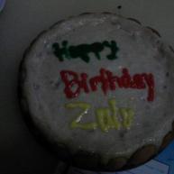 Zulu's friend Ashley baked this cake to celebrate Zulu's birthday (she had to eat it without Zulu...)